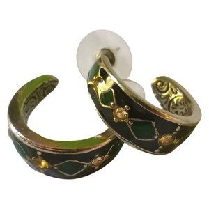 Vintage Silver Hoop Earrings